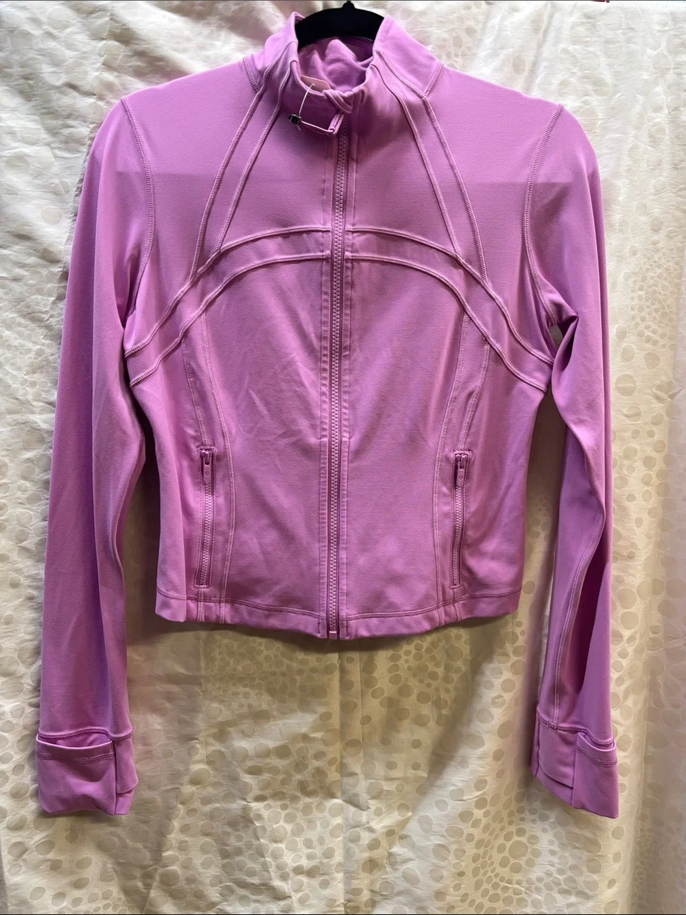 Lululemon Define Crop Women's Pink Zip-Front Jacket- Dahlia Mauve